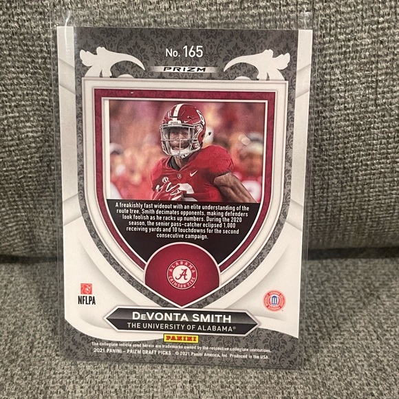 Devonta Smith Rookie Panini Prizm Crusade Football Trading Card - Picture 2 of 2